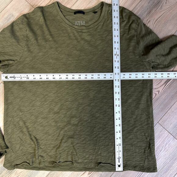 ATM Slub Jersey long sleeve tee T, distressed - Picture 4 of 5